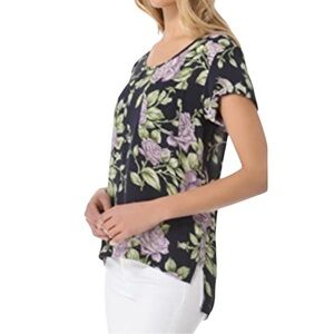Rag & Bone Silk Floral Pocket Tee